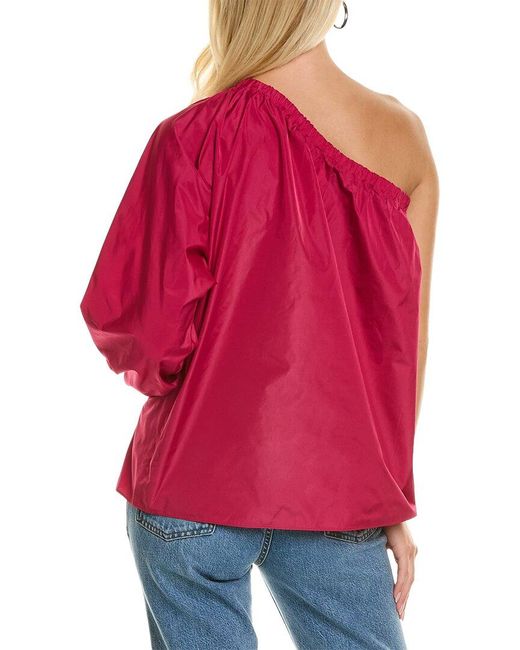 Max Mara Red Studio Ovatta Silk-blend Shirt