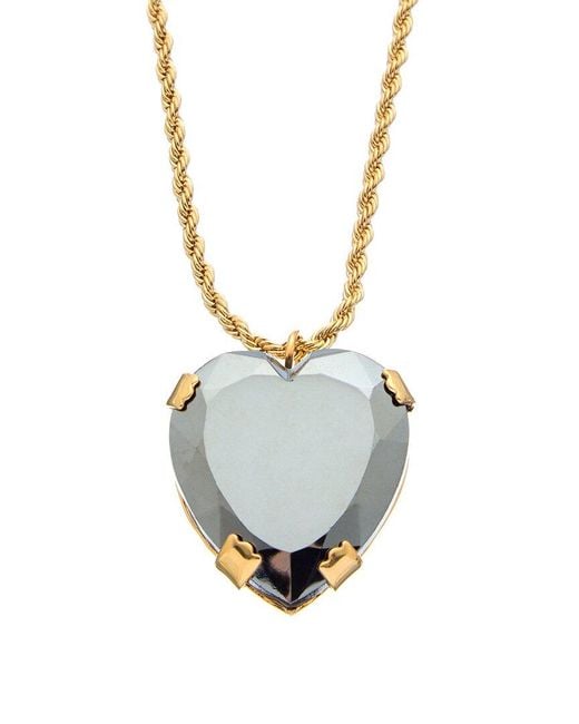 Kenneth Jay Lane Metallic 18k Plated Pendant Necklace