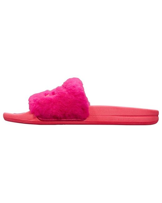 Athletic Propulsion Labs Pink Athletic Propulsion Labs Shearling Slide