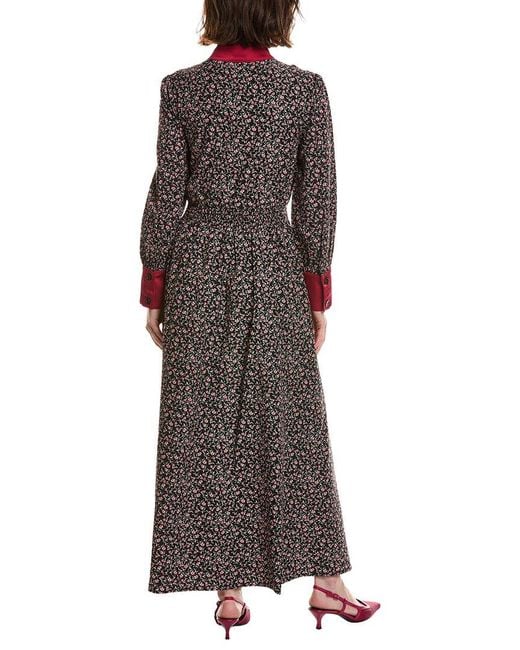 Pascale La Mode Brown Long Sleeve Maxi Dress