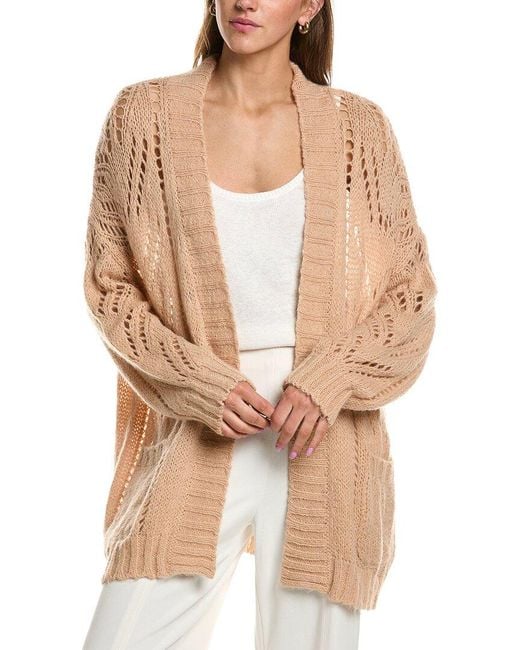 RED Valentino Natural Mohair-Blend Cardigan