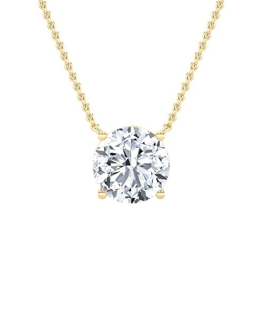 Lab Grown Diamonds White 14K 3.00 Ct. Tw. Lab-Grown Diamond Pendant