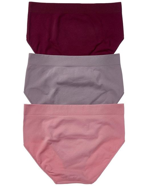 Le Mystere Purple 3Pk Seamless Comfort Brief
