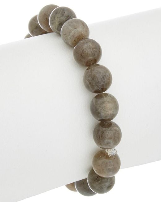 Rachel Reinhardt Jewelry Gray Silver Gemstone Bracelet