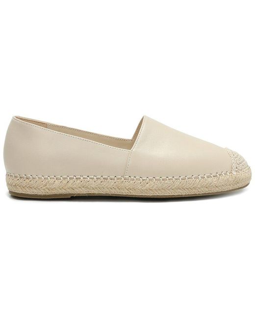 Tiffany & Fred Paris White Leather Espadrille