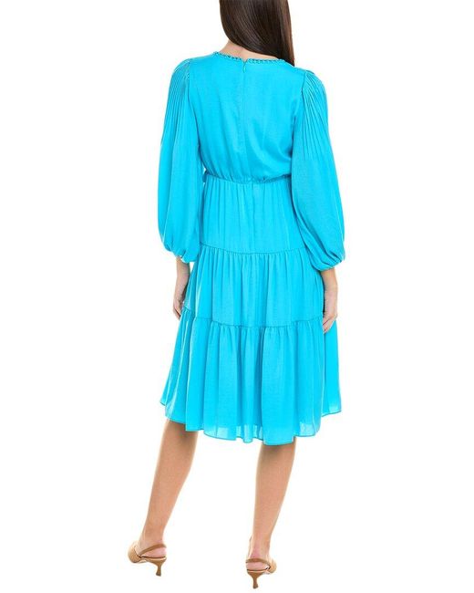 Kobi Halperin Blue Vienna Midi Dress