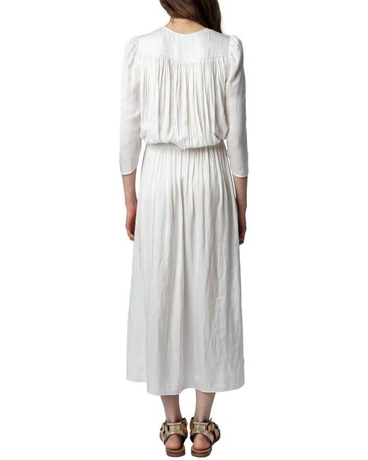 Zadig & Voltaire White Ryoko Maxi Dress