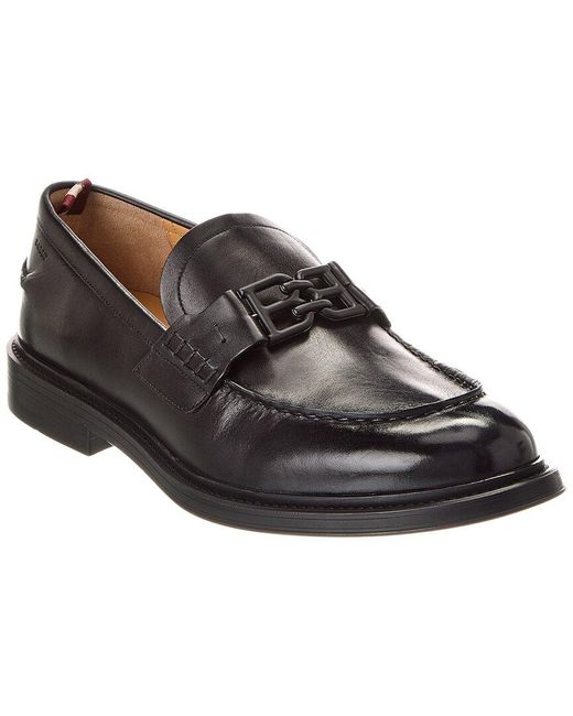 Bally Black Nickolas Leather Loafer for men