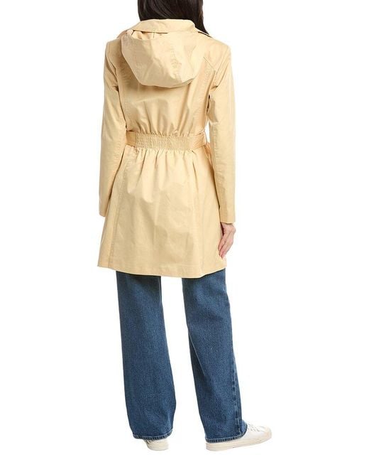Sam Edelman Natural Double-Breasted Trench Coat