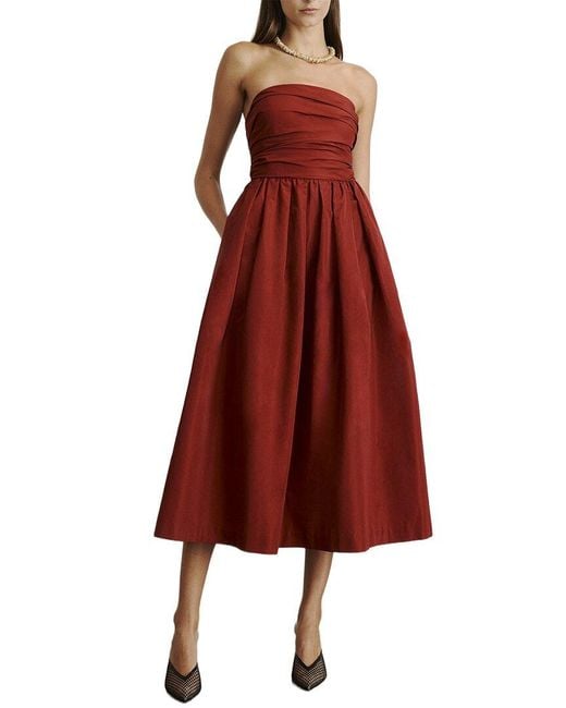 Tanya Taylor Red Mina Dress