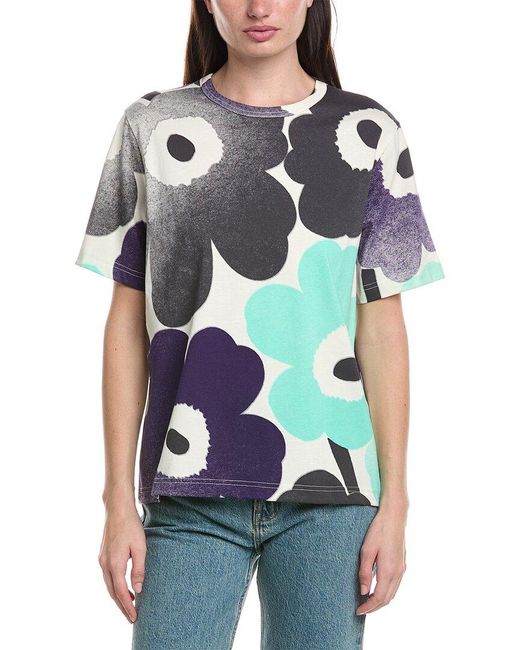 Marimekko White Ae Erna Unikko T-Shirt