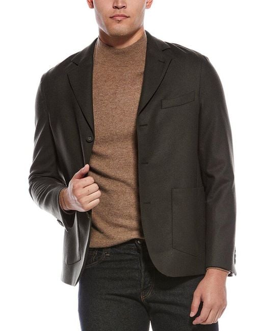 Officine Generale Black Officine Generale Tene Wool Blazer for men