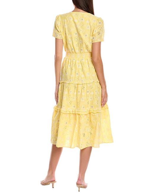 Tahari Yellow Maxi Dress