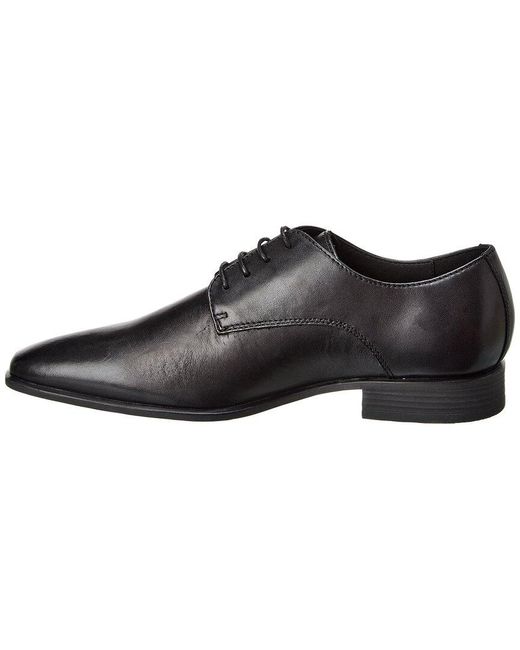 Geox Black High Life Leather Oxford for men