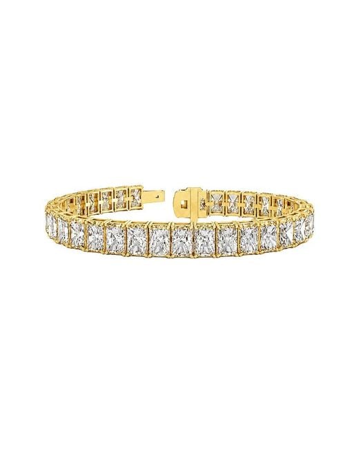 Lab Grown Diamonds Metallic 14K 33.00 Ct. Tw. Lab-Grown Diamond Tennis Bracelet