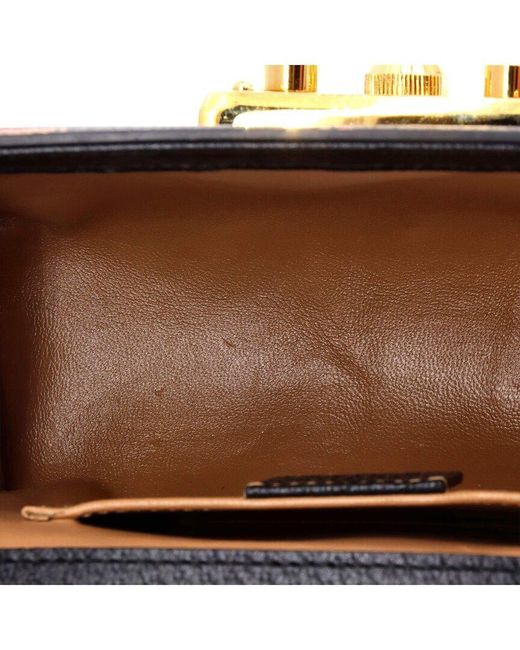 Gucci Black Printed Leather Padlock Shoulder Bag Small (authentic Pre-loved)