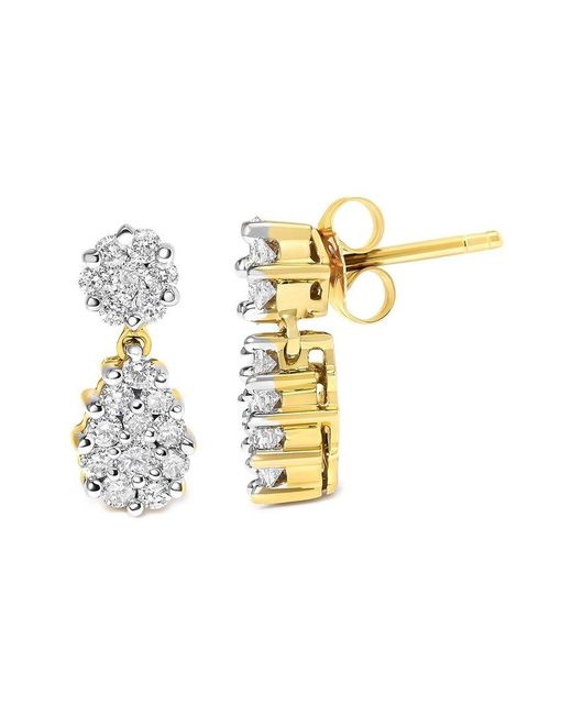 Haus of Brilliance White 14K 1.23 Ct. Tw. Diamond Dangle Earrings