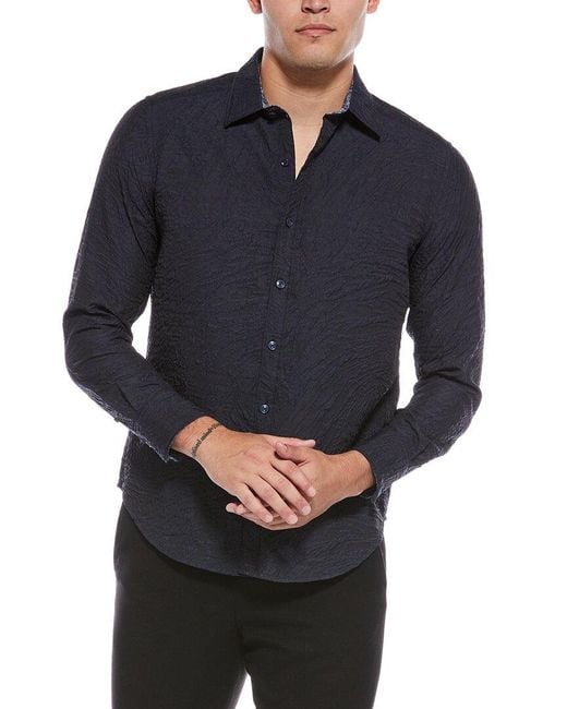 Robert Graham Blue Geoglyph Shirt for men