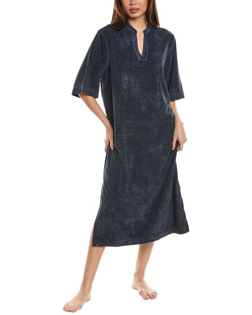 Barefoot Dreams Blue Cozyterry Caftan