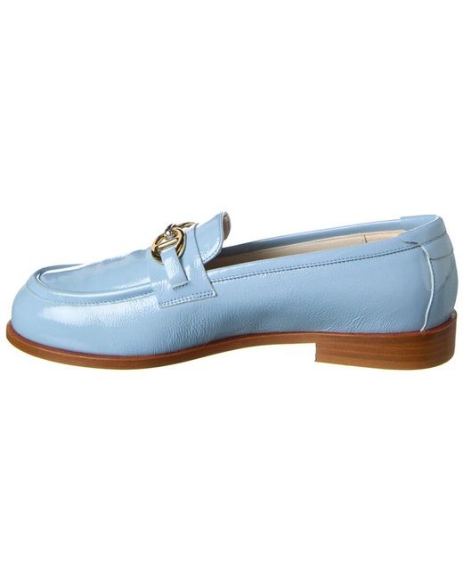 Bruno Magli Blue Sasha Patent Loafer