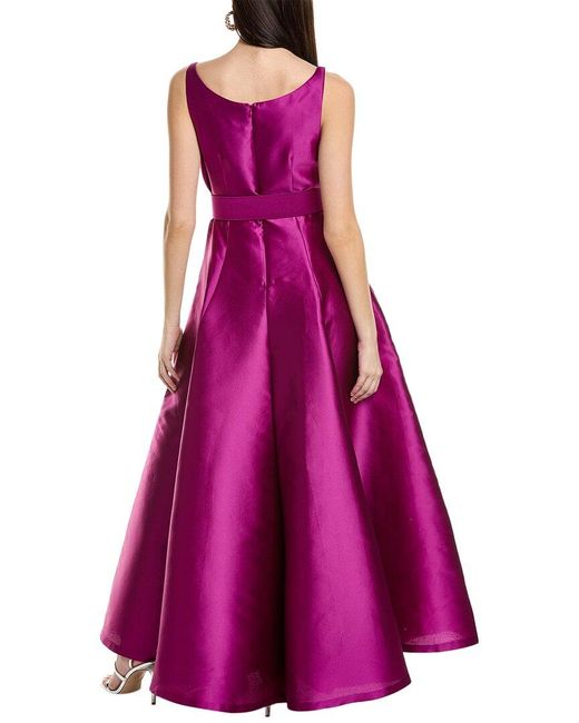 Sachin & Babi Purple Kruse Silk-blend Gown