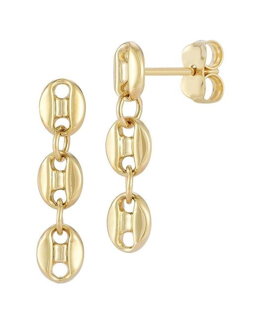 Ember Fine Jewelry Metallic 14k Mariner Link Drop Earrings