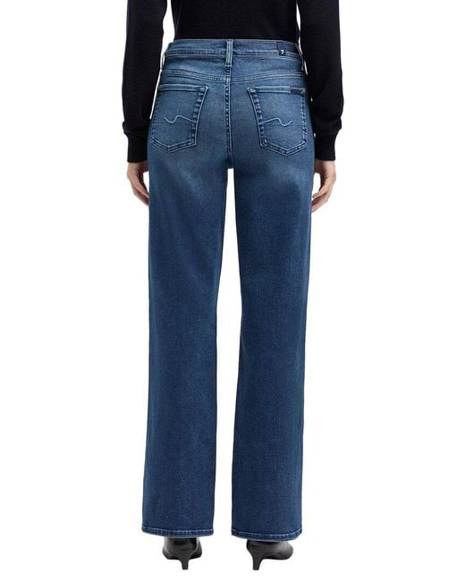 7 For All Mankind Blue Alexa Warrenton Straight Leg Jean