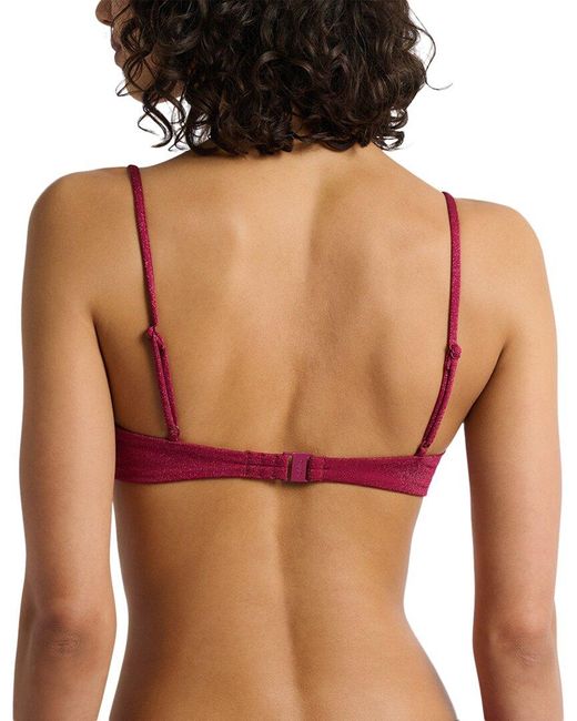 Onia Red Alessia Bikini Top