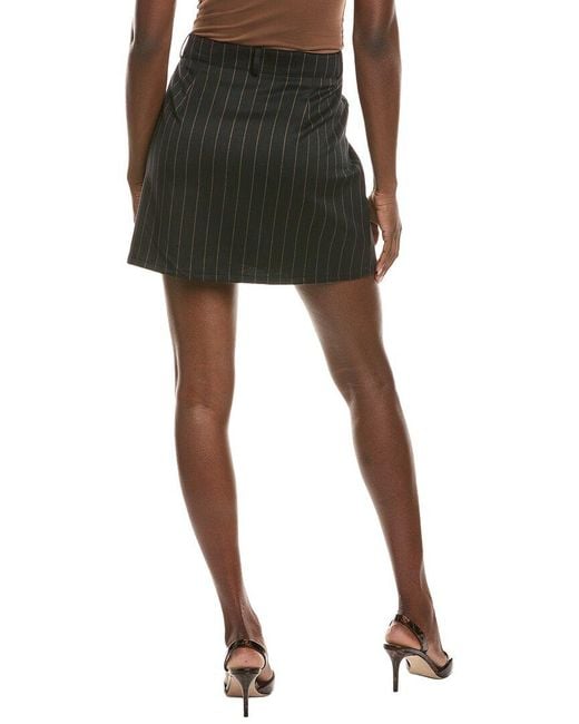 Kenneth Cole Black Pinstripe Mini Skirt