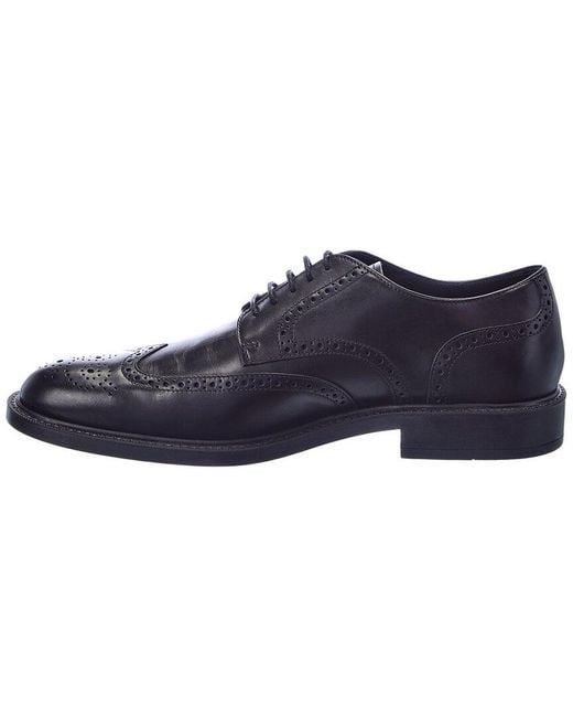 Tod's Blue Leather Oxford for men