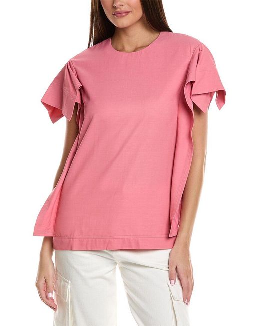 3.1 Phillip Lim Pink Origami Top