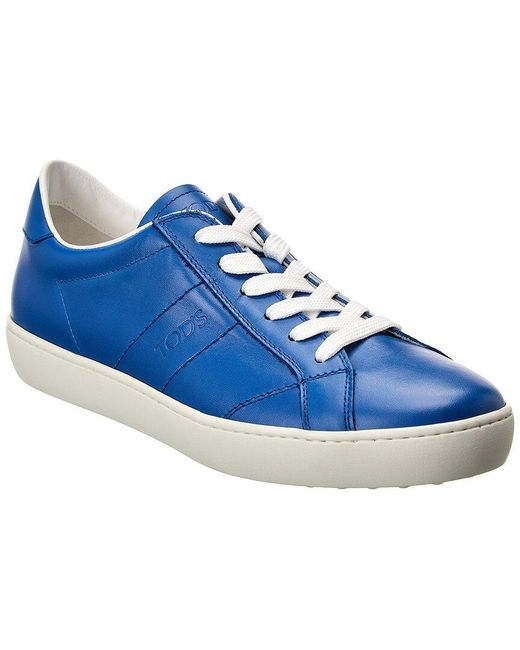 Tod's Blue Leather Sneaker for men