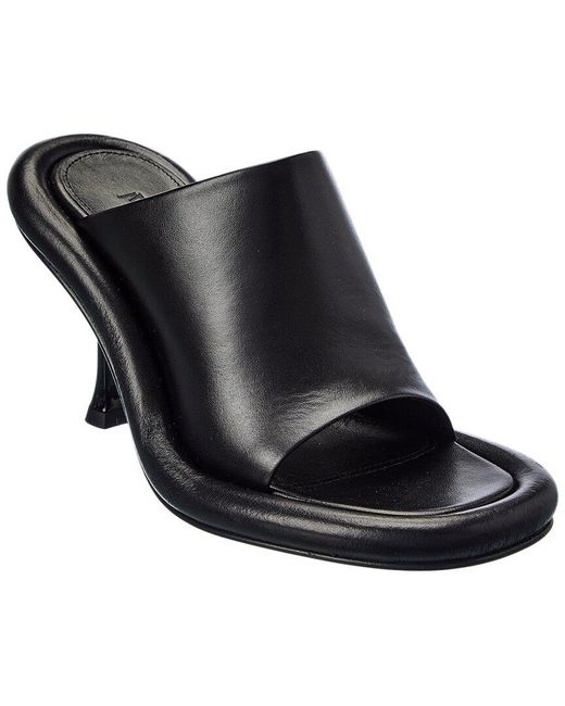 J.W. Anderson Black Bumper Tube Leather Sandal