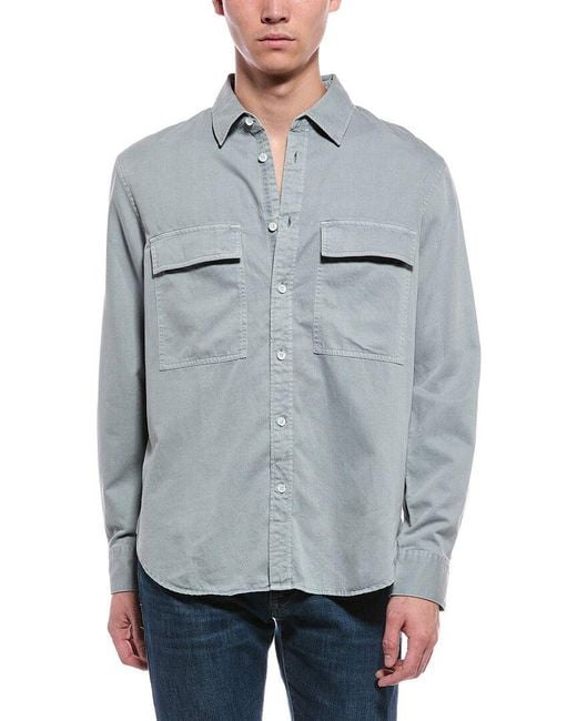 Rag & Bone Gray Overdyed Finch Shirt for men
