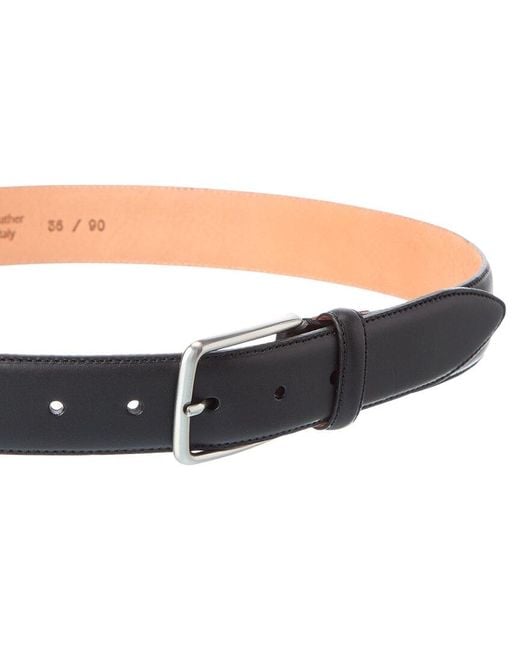 Bruno Magli Black Emilio Leather Belt for men