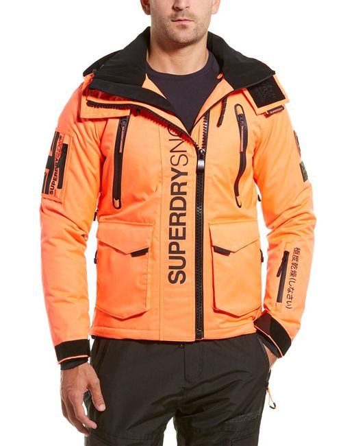 Superdry Synthetic Ultimate Snow Rescue Jacket in Orange for Men | Lyst