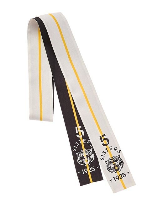 Fendi Black Wrappy Silk Neck Bow