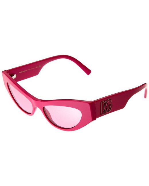 Dolce & Gabbana Pink 52mm Sunglasses