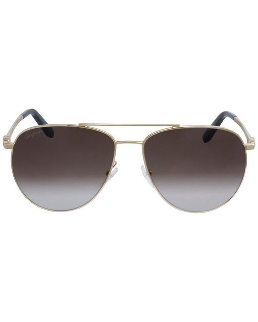 Ferragamo Metallic Sf157s 60mm Sunglasses for men