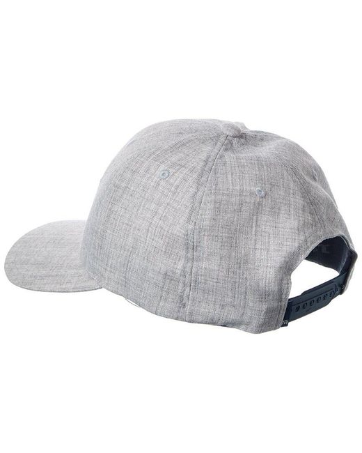 Travis Mathew Gray Hand Over Cap for men