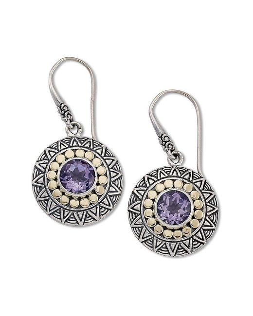 Samuel B. White 18K 3.70 Ct. Tw. Amethyst Earrings