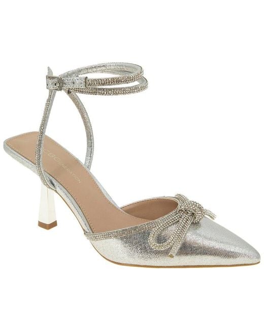 BCBGeneration Metallic Ildy Satin Pump