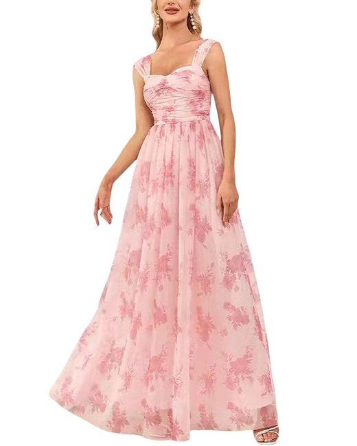 Luna Tuccini Pink Maxi Dress