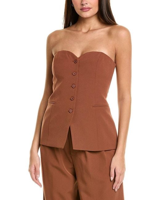 Astr Brown Milani Top