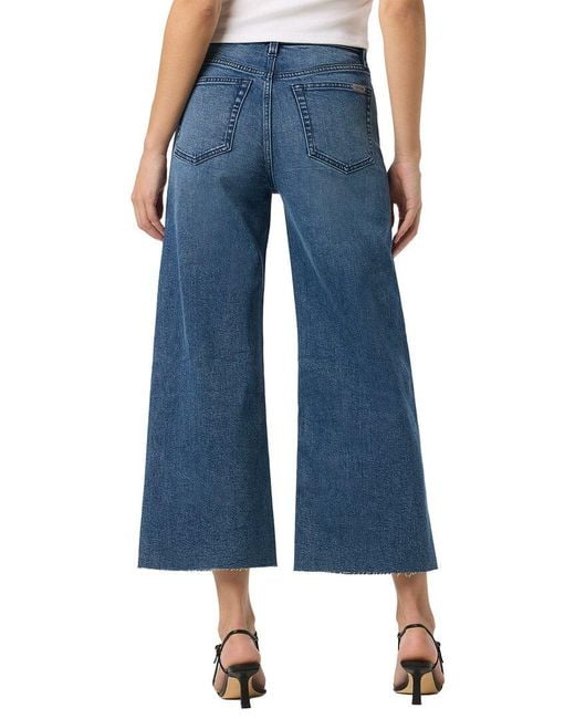 Joe's Jeans Blue Wide Leg Crop Jean