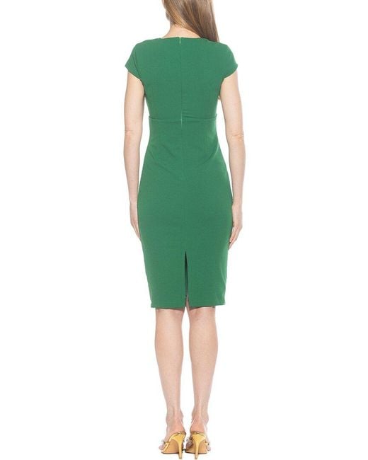 Alexia Admor Green Evan Sheath Dress