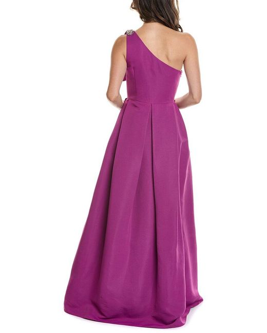 Sachin & Babi Purple Martina Gown