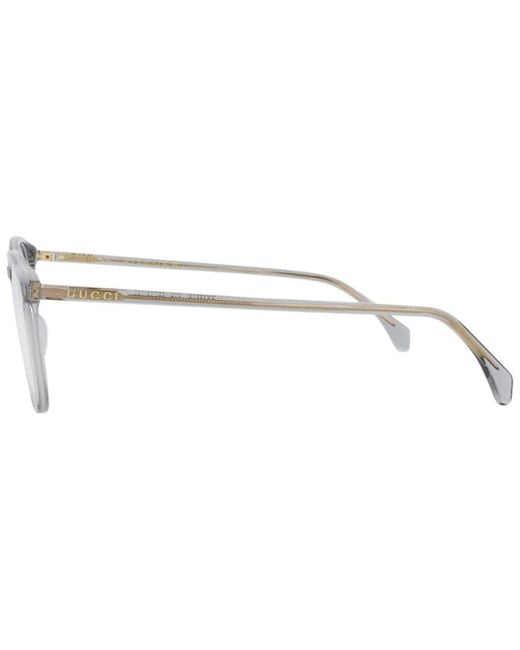 Gucci White Saint Laurent 55Mm Optical Frames for men
