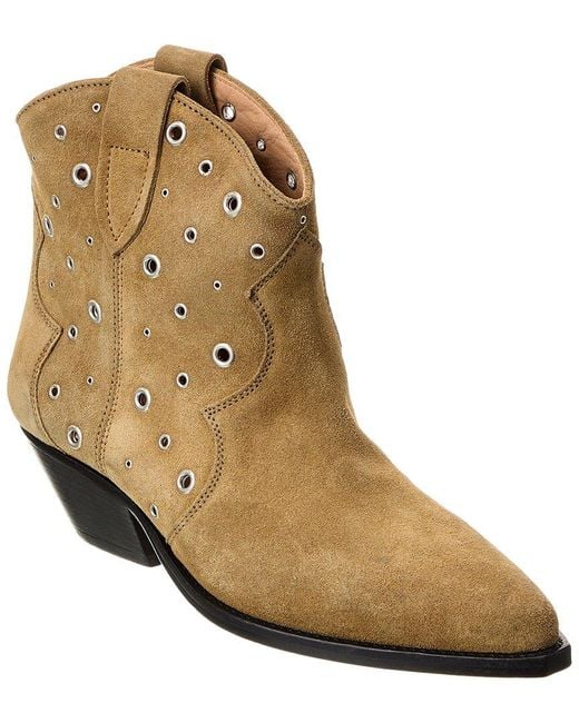 Isabel Marant Brown Dewina Suede Bootie