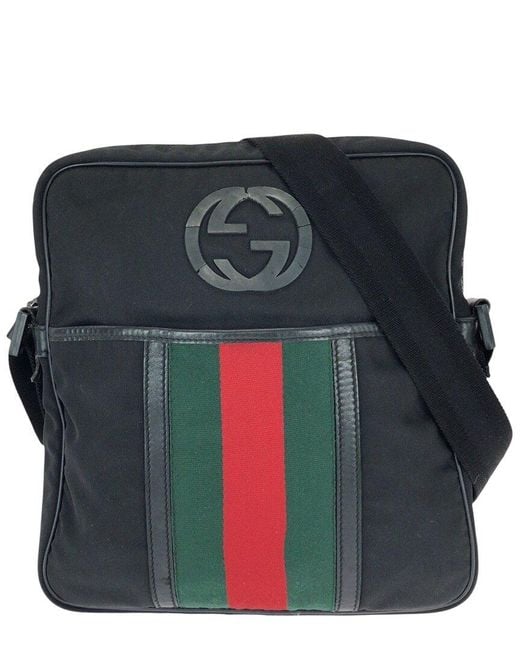 Gucci Black Interlocking Shoulder Bag (authentic Pre-loved)